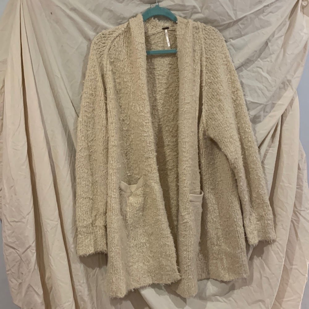 Free People teddy cardigan
